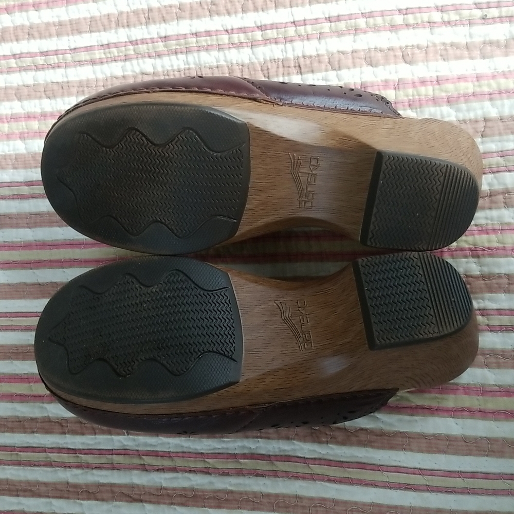 Dansko Leather Upper/Lining Brown Clogs - image 5